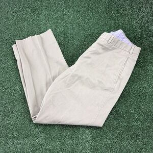 SID Mashburn Pants Men's Chino Relaxed Casual Straight Pleated Khakis Size 34x27